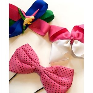 Vintage Pink Hair Bow Bundle